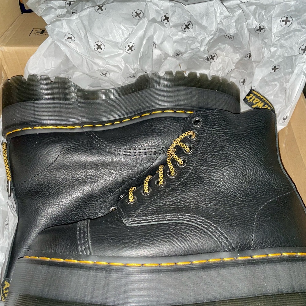 Dr Martens Sinclair Max Pisa Leather Platform Boots US9